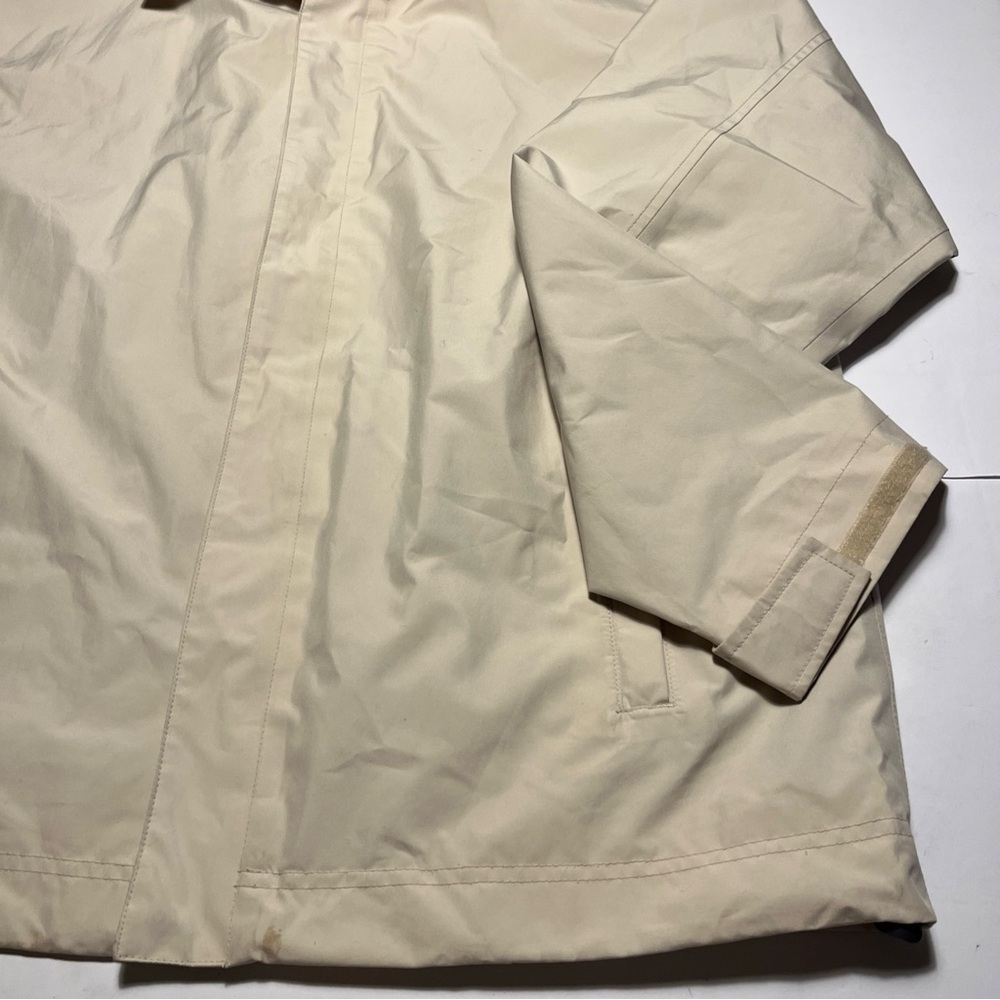 LL Bean Tan Gor-tex Nylon Men's XL Rain Coat Windbreaker - Picture 5 of 11